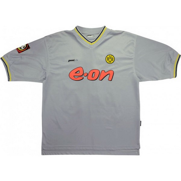 Thailande Maillot Football Borussia Dortmund Exterieur Retro 2000 Gris